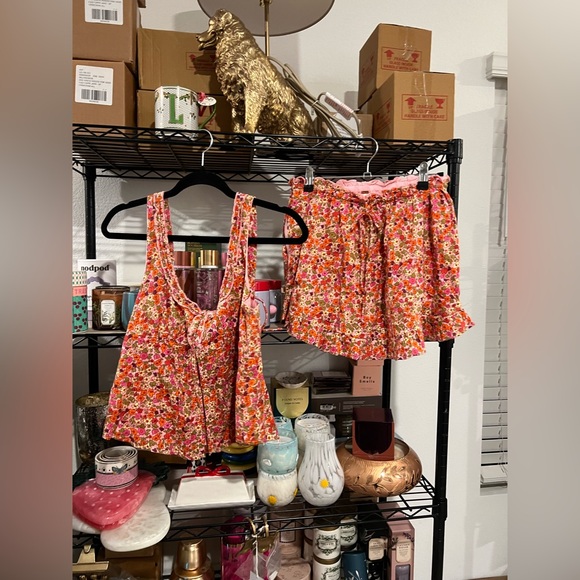 Free People Ellia Printed Floral Smocked Set, Various Sizes NWT - Picture 6 of 8